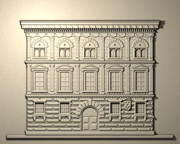 Plaster cast of a Renaissance façade